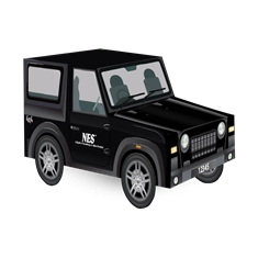 Large Black Thar SUV Box | Pack of 10 | Plain or Add Your Logo and Name | Great for Giveaway